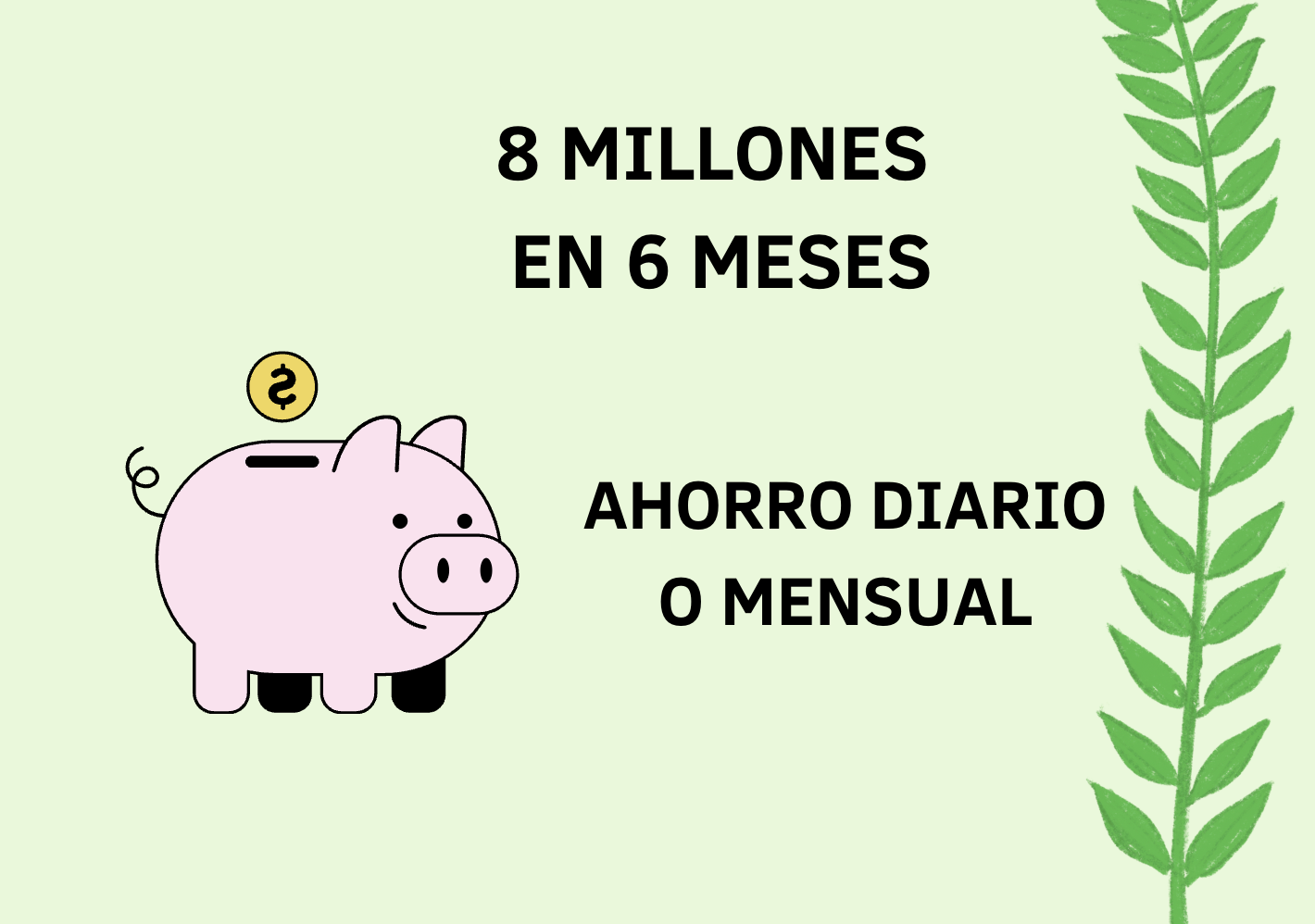 8 MILLONES EN 6 MESES (diario o mensual)