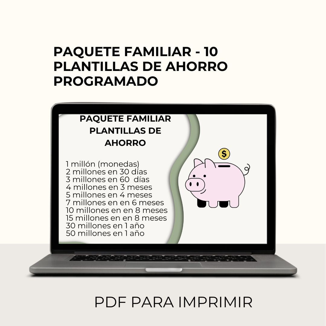 PAQUETE FAMILIAR 10 PLANTILLAS