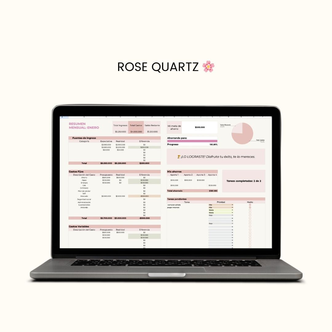 Presupuesto Mensual PRO (Google sheets)