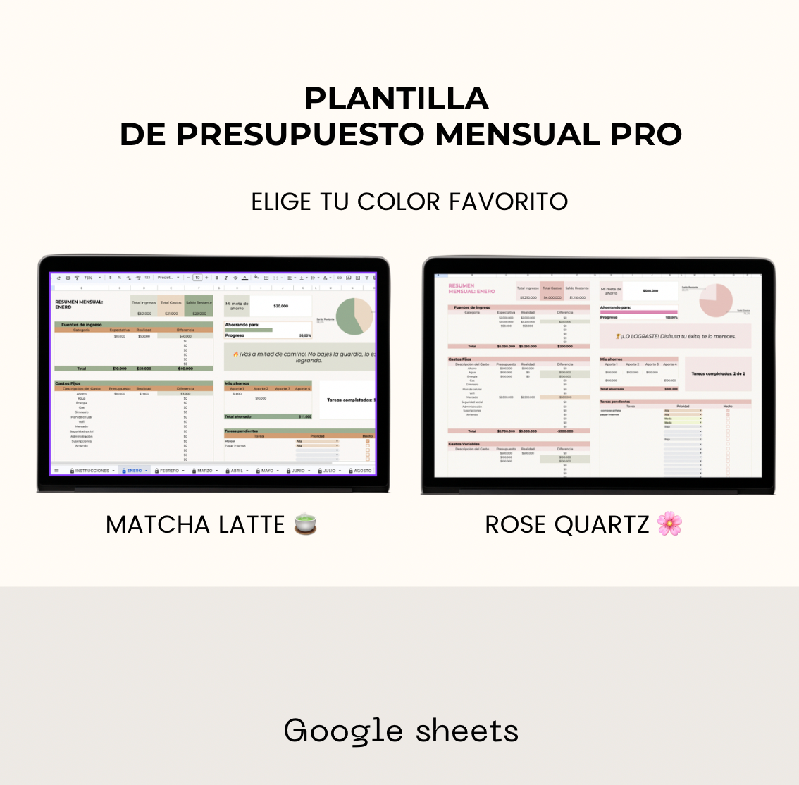 Presupuesto Mensual PRO (Google sheets)