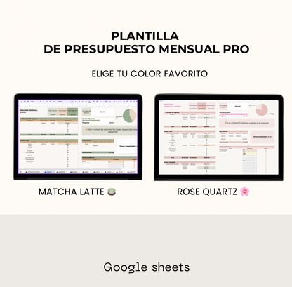 Presupuesto Mensual PRO (Google sheets)