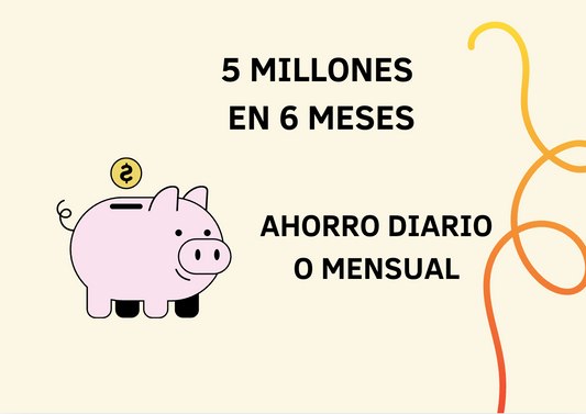 5 MILLONES EN 6 MESES (diario o mensual)