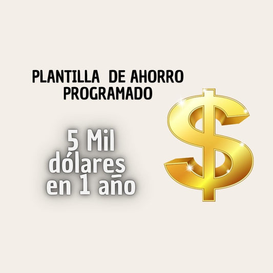 5 MIL DÓLARES EN 1 AÑO